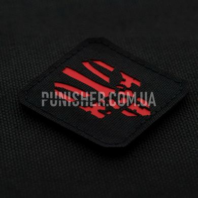 M-Tac Punisher Laser Cut, Black/Red, Cordura