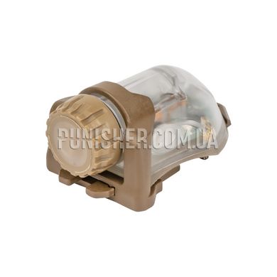 Нашоломний стробоскоп S&S Precision Manta Strobe з кріпленням Webbing Adapter, Coyote Brown, Стробоскоп, Зелений, Інфрачервоний, MS-0011