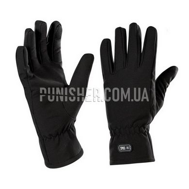 M-Tac Winter Soft Shell Black Gloves, Black, Medium
