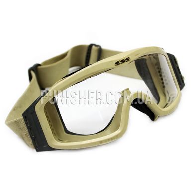 Защитная маска ESS Profl NVG Unit Issue (Бывшее в употреблении), Sand, Прозрачный, Маска