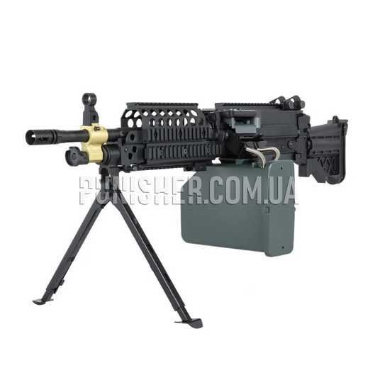 FN M249 MK46 実物バイポッド Пулемёт тренировочный FN М249 MK46 MOD 0 страйкбольный A&K Черный