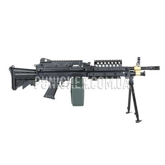FN M249 MK46 実物バイポッド Пулемёт тренировочный FN М249 MK46 MOD 0 страйкбольный A&K Черный