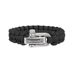 Pentagon Survival Bracelet, Black