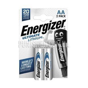 Energizer Ultimate Lithium AAA Battery 2 pcs (1.5V), Silver, AAA