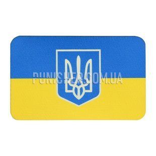 Нашивка M-Tac Прапор України з Гербом (80х50 мм), Жовто-блакитний, Так