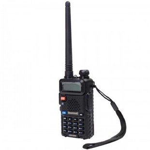 Радіостанція Baofeng UV-5R, Чорний, VHF: 136-174 MHz, UHF: 400-520 MHz