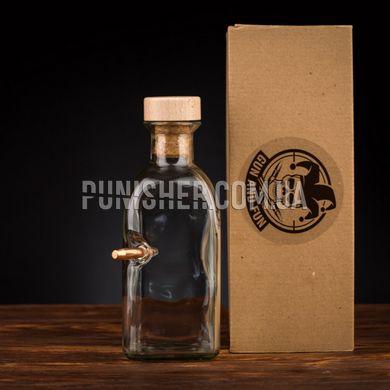 Gun and Fun Water-bottle with Bullet (wooden cork), Clear, Посуда из стекла