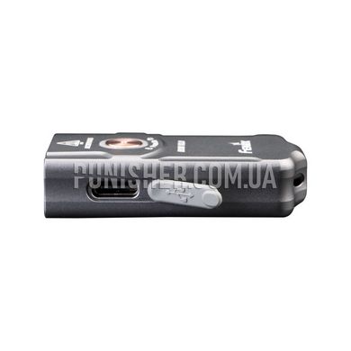 Фонарь наключный Fenix E03R V2.0, Серый, Ручный, USB, Белый, Красный, 500