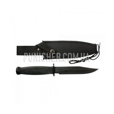 Нож Rothco Vietnam Combat Knife, Черный, Нож, С фиксированным лезвием, Гладкая