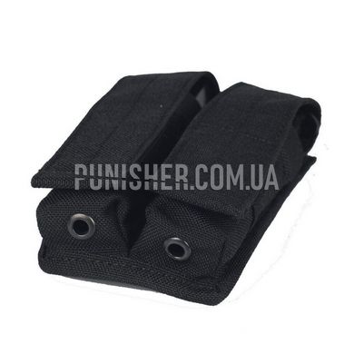 A-line СМ14 GEN.2 Pistol Magazine Double Pouch, Black, Molle, Glock, Beretta, For plate carrier, 9mm, Cordura 1000D
