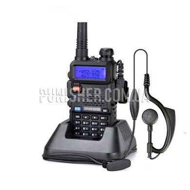 Baofeng UV-5R two-way radio, Black, VHF: 136-174 MHz, UHF: 400-520 MHz