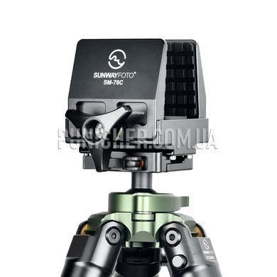 Тактический адаптер-зажим для винтовки Sunwayfoto SM-76C на штатив под планку Arca Swiss QR, Черный, Зажим