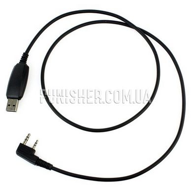 USB кабель для программирования радиостанций Kenwood, Черный, Радиостанция, Кабель программирования, Kenwood/Baofeng