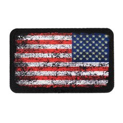 Нашивка M-Tac Флаг США Реверс винтаж (80х50 мм), Красный, Cordura