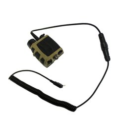 Nacre Quietpro Dual Tactical Headset for Kenwood, Olive
