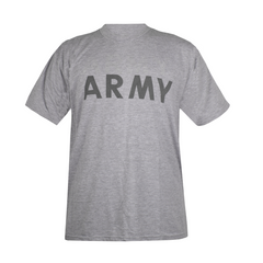 Футболка для занятий спортом US ARMY IPFU PT T-Shirt, Серый, Small