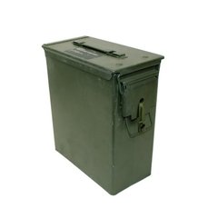 Padded AMMO Can Metal Storage Box for AN/PVS-14 (Used), Olive Drab, Pouch, PVS-14