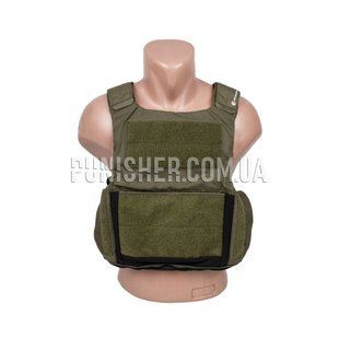 Чехол для бронежилета Crye Precision LVS Overt Cover Mag Pouch с магазинным подсумком, Olive, Бронежилет, Large