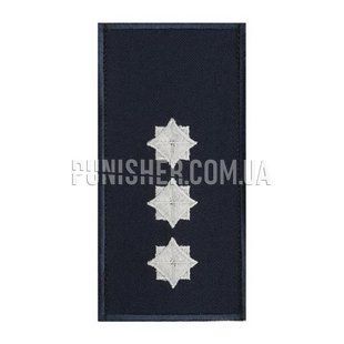 Погон на липучке ДСНС Старший Лейтенант, Navy Blue, ГСЧС, Старший Лейтенант