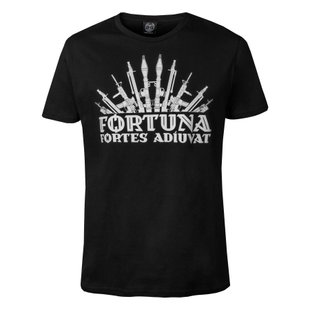 Rowdy Fortuna T-Shirt, Black, Small