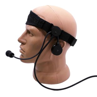 Thales Lightweight MBITR Headset USA for Motorola DP, Black