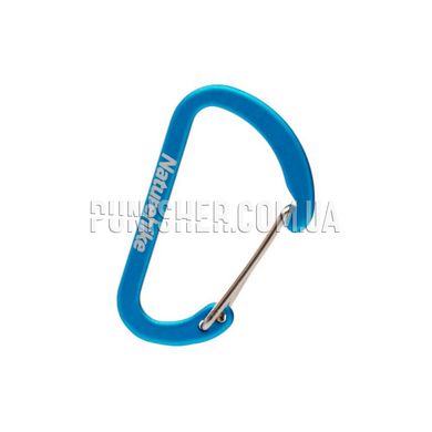 Naturehike D-type NH15A004-H, 4 cm (2 pcs) Aluminum Carabiner, Blue, Aluminum