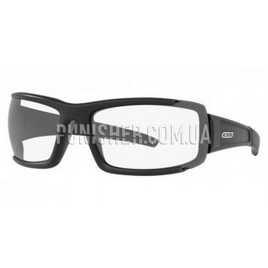 ESS CDI Max Ballistic Sunglasses with Clear Lens, Black, Transparent, Goggles