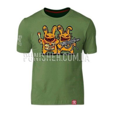 Peklo.Toys Twins T-shirt, Olive, Small