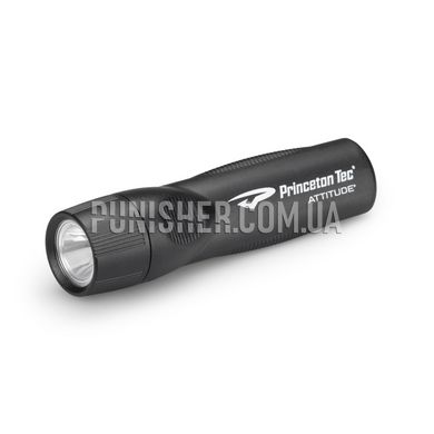 Princeton Tec Attitude 250 Lumen Compact Flashlight, Black, Flashlight, Battery, White, 250