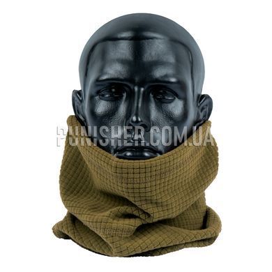 Punisher Lightweight Fleece Buff for Cold Weather, Coyote Brown, Universal
