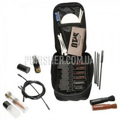 Otis Military Improved Weapons Cleaning Kit (IWCK), Black, 9mm, 7.62mm, .45, 5.56, Cleaning kit