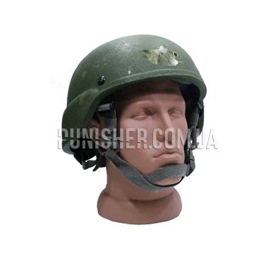 ACH MICH 2000 IIIA Helmet (Used), Olive, Medium