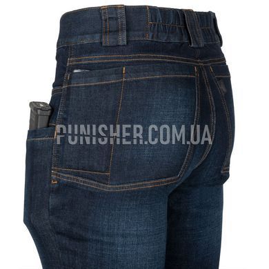 Helikon-Tex Greyman Tactical Jeans Denim Mid, Navy Blue, Large Regular