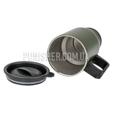 M-Tac Thermo mug 450ml with lid, Olive, Термопосуда