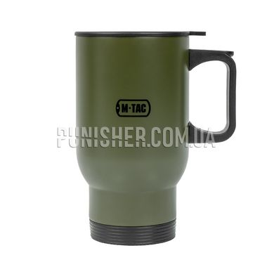 M-Tac Thermo mug 450ml with lid, Olive, Термопосуда