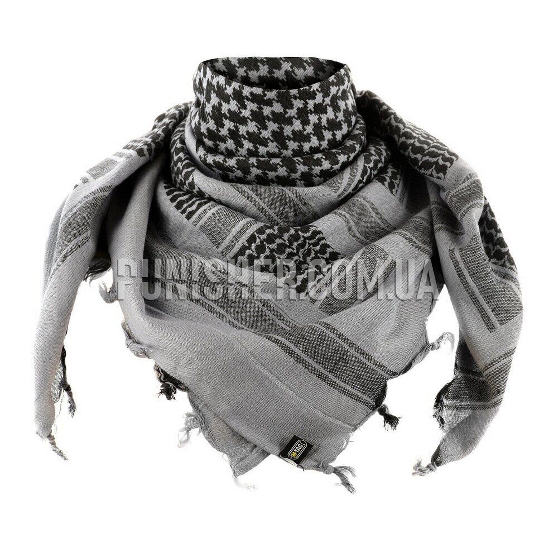Черно серый шарф