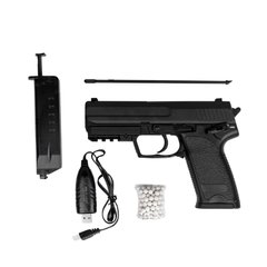 Пистолет HK45 [Cyma] CM.125S (Без аккумулятора), Черный, HK416, AEP, Нет