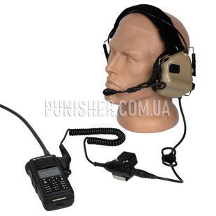 Кнопка PTT Nexus U-94A/U під Motorola серії DP4400/4600/4800 для гарнітур Earmor, Чорний, Motorola DP4400 (DP4600/DP4800), NATO J11
