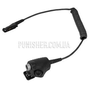 Кнопка PTT 3M Peltor під радіостанцію Motorola R7 до гарнітури Peltor, Чорний, Motorola R7/R7a, NATO J11