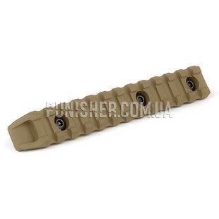 Планка Пикатинни КРУК на 12 слотов с креплением M-Lok, Coyote Tan, M-Lok, Кронштейн