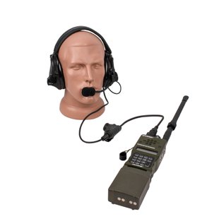 TEA Headset PTT (Push to talk) U94/P3-10 (Used), Black, NATO (PRC/MBITR)