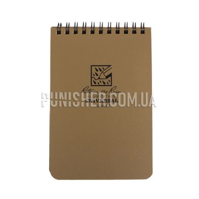Rite In The Rain All Weather 946 Notebook with Case, Tan, Notebook