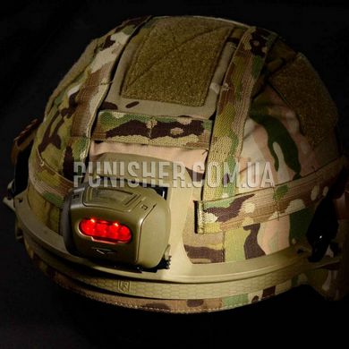 Princeton Tec Quad Tactical MPLS Headlamp, Tan, Headlamp, Battery, White, 78