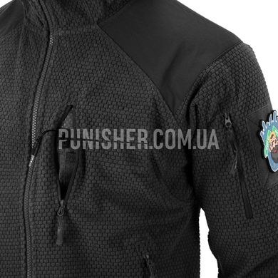 Флисовая куртка Helikon-Tex Alpha Hoodie Grid Fleece, Черный, X-Small