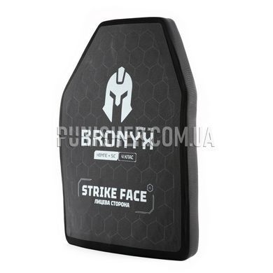 Комплект бронеплит Bronyx CAP4 X-Large 4 клас (НВМПЕ + SiC), Чорний, Бронепластини, 4, X-Large, Кераміка, Надвисокомолекулярний поліетилен