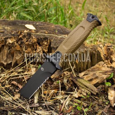 Нож Gerber Strongarm Fixed Blade Реплика, Coyote Brown, Нож, С фиксированным лезвием, Полусеррейтор