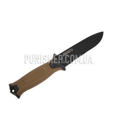 Нож Gerber Strongarm Fixed Blade Реплика, Coyote Brown, Нож, С фиксированным лезвием, Полусеррейтор