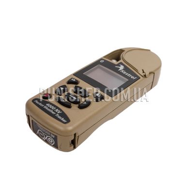 Kestrel 4000NV Environmental Meter Bluetooth (Used), Coyote Brown, 4000 Series, Atmospheric vise, Height above sea level, Relative humidity, Wind Chill, Saving measurements, Outside temperature, Heat index, Dewpoint, Wind speed, Bluetooth, Night Vision
