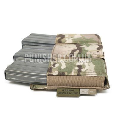 WAS Triple Elastic Mag Pouch, Multicam, 3, Molle, AK-47, AK-74, AKS-74, AKM, AR15/М4, 5.56, Cordura 500D