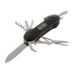 M-Tac Small Folding Knife (7 tools), Black, Knife, Folding, Smooth